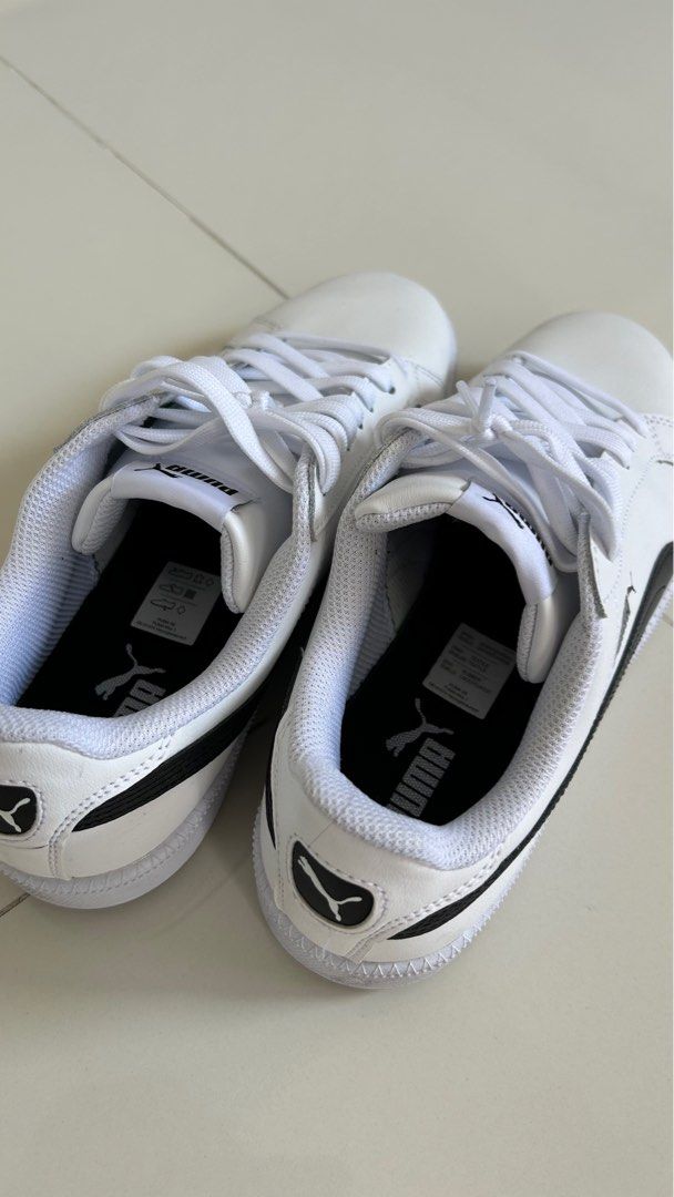 Puma smash cheap leather white