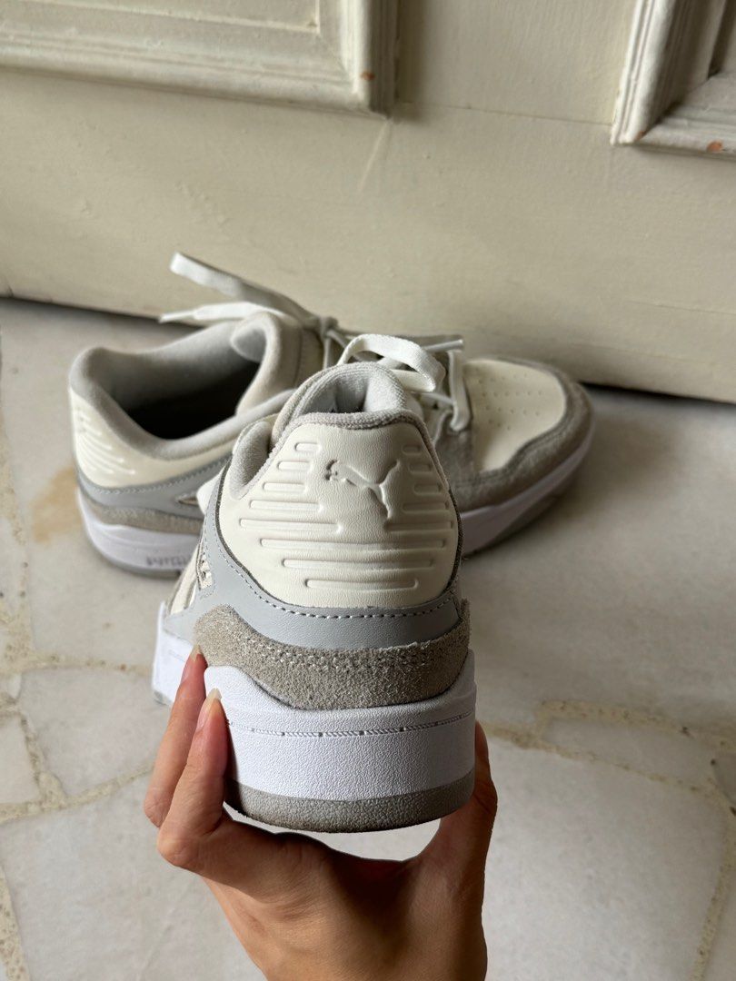 Puma White Platform Leather Sneaker