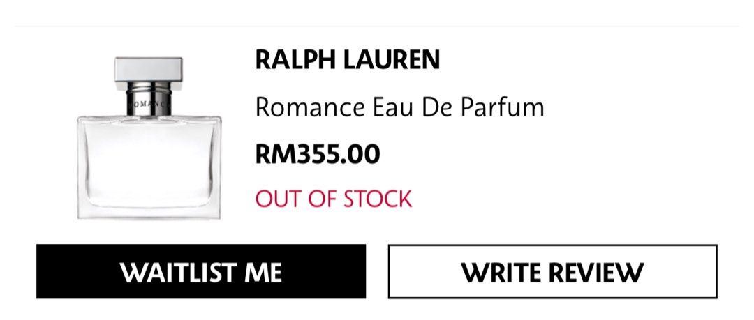 Ralph Lauren Romance EDP perfume, Beauty & Personal Care