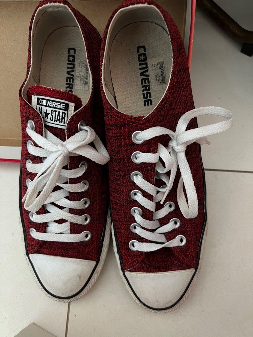 White and red discount chucks
