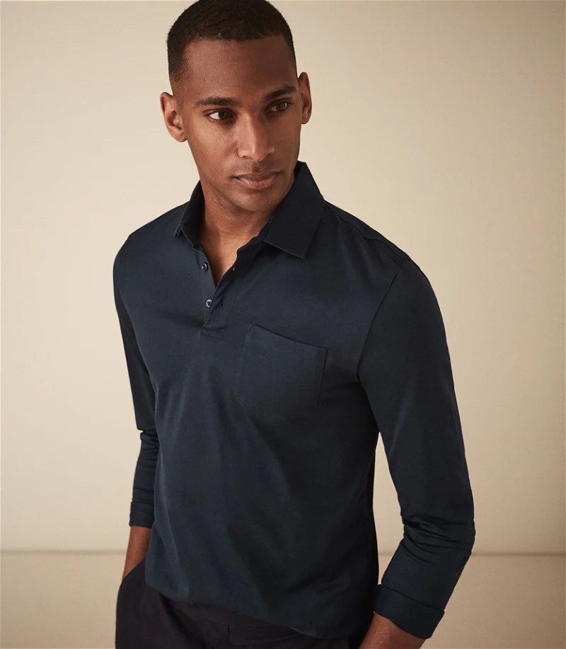 Reiss long sleeve polo store