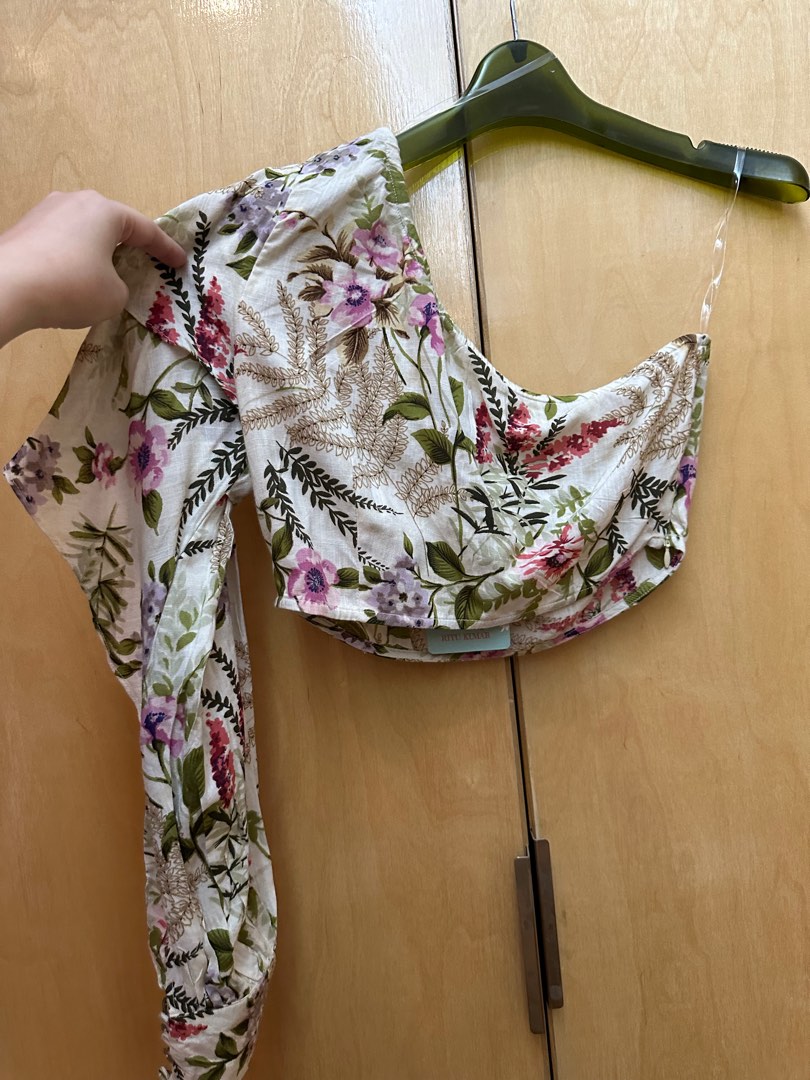 Ritu Kumar one sided top, Women's Fashion, Tops, Blouses on Carousell