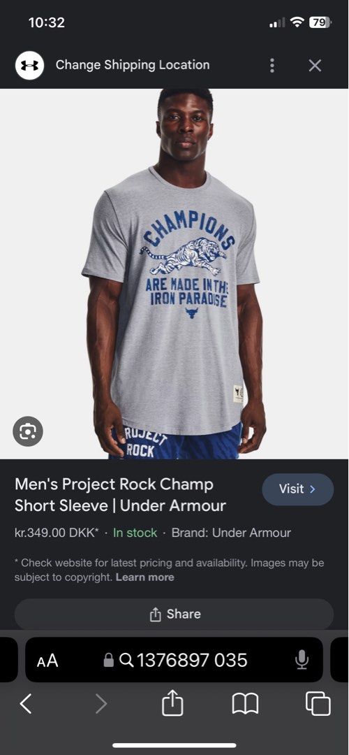 Men's Project Rock Champ Short Sleeve