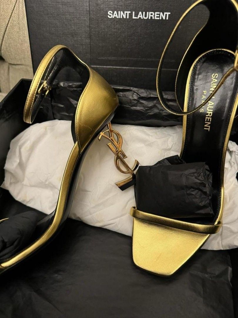 Ysl opyum sandals clearance gold