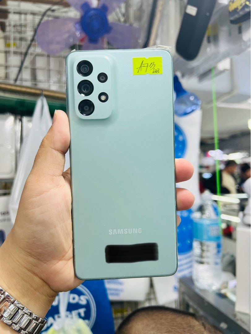 Samsung A73 5G 128gb (Category: Samsung) located in San Juan City. Submitted by javedsgadgetshop (Listing ID 1284307936, Image 1). Description: OPEN FOR INSTALLMENT VIA CREDIT CARD/GGIVES & SWAP/TRADE-IN! WE BUY AND SELL ( ANYKINDS OF UNIT BINIBILI PO NAMIN)! PTPA : Padelete po f bawal Read ❗️Onhand ‼️ Samsung A73 5G •128gb •NTC Variant •Good batt health •Factory Unlock •95% Smoothness •No hidden issue | No Repaired •100% Authentic | Not Refurbis