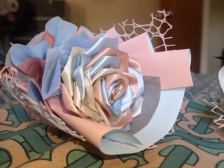 satin rose bouquete for sale!