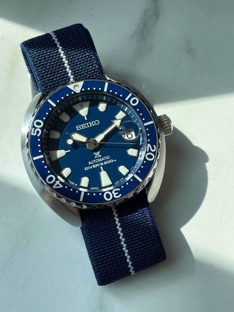 Seiko Mini Turtle Blue Men s Fashion Watches Accessories