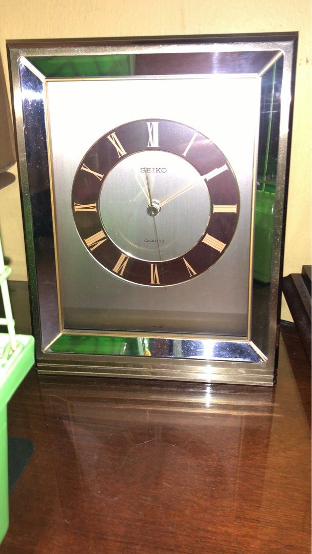 Seiko Vintage Table Clock circa 70s, Furniture & Home Living, Home