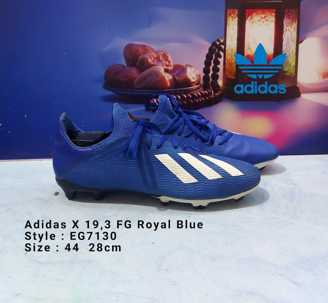 Sepatu bola Adidas X FG Royal Blue EG7130 size 44, Fesyen