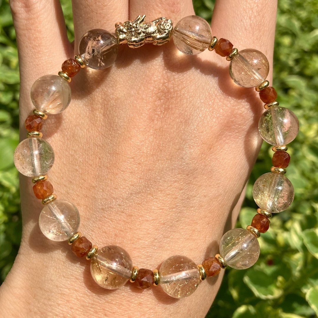 Garnet clearance bracelet gold