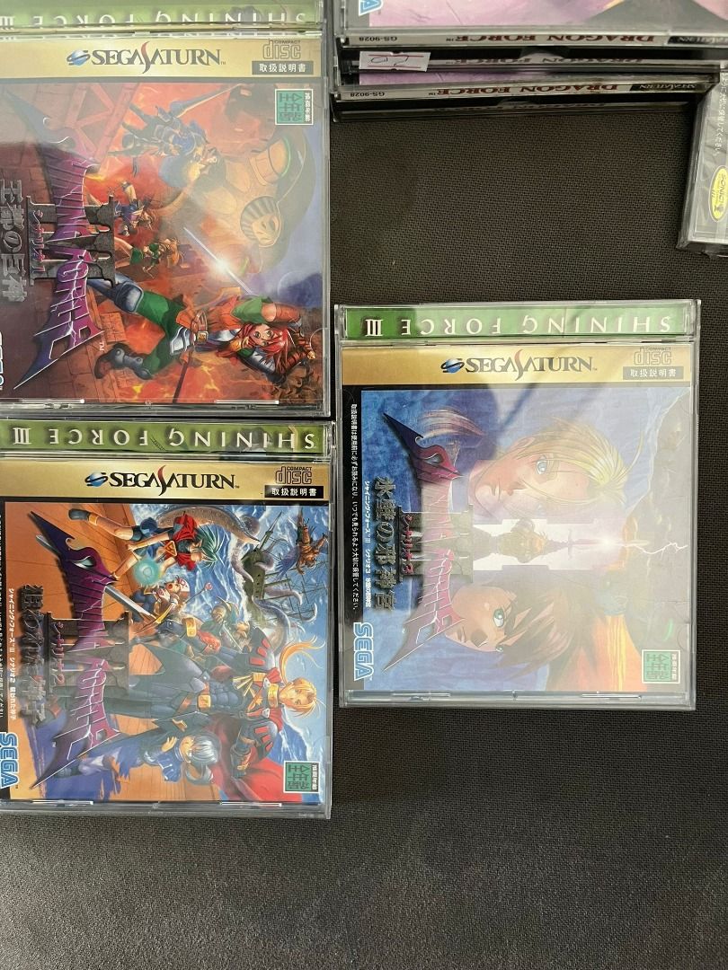 Shining force 1 2 3 together 110sgd sega saturn like new video