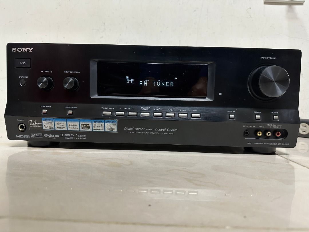 SONY STR DH800 收音劇院 7.1 環繞擴大機 HDMI 藍光 環繞擴大機 含全新代用遙控器, 耳機及錄音音訊設備, 音樂播放裝置