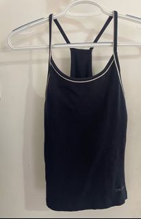 SALE ‼️ Spalding Navy Dark Blue Fitness workout sleeveless tennis top
