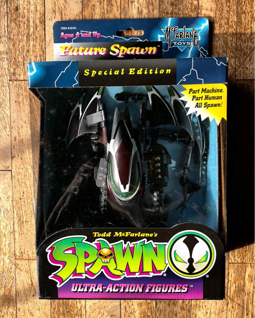 Spawn Series 3: Future Spawn (Category: Figurines & Statues) located in Kuala Lumpur. Submitted by c9928 (Listing ID 1284405187, Image 2). Description: Future Spawn Boxset. MSIB. Plastic yellowish due to age. .