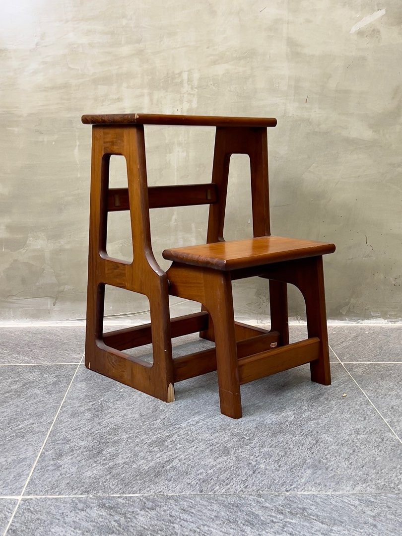 Step stool wooden made in japan (Category: Chairs) located in Bulacan. Submitted by rock_off.thriftshop.ph (Listing ID 1284537653, Image 2). Description: Vintage modern leather 2 seater sofa W 23 inches H 29.5 Seat 14.5 In good condition..