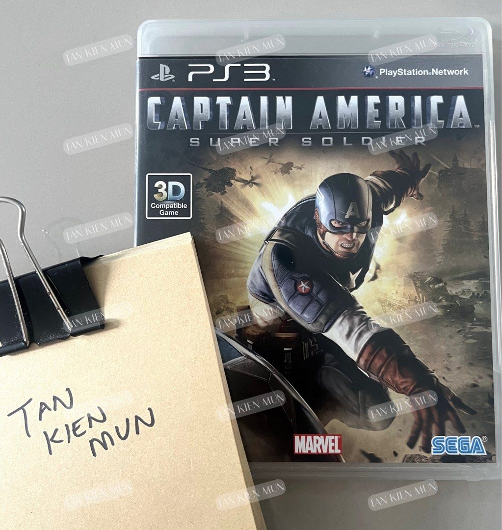 SUPER RARE PS3 Captain America Super Soldier Video Gaming