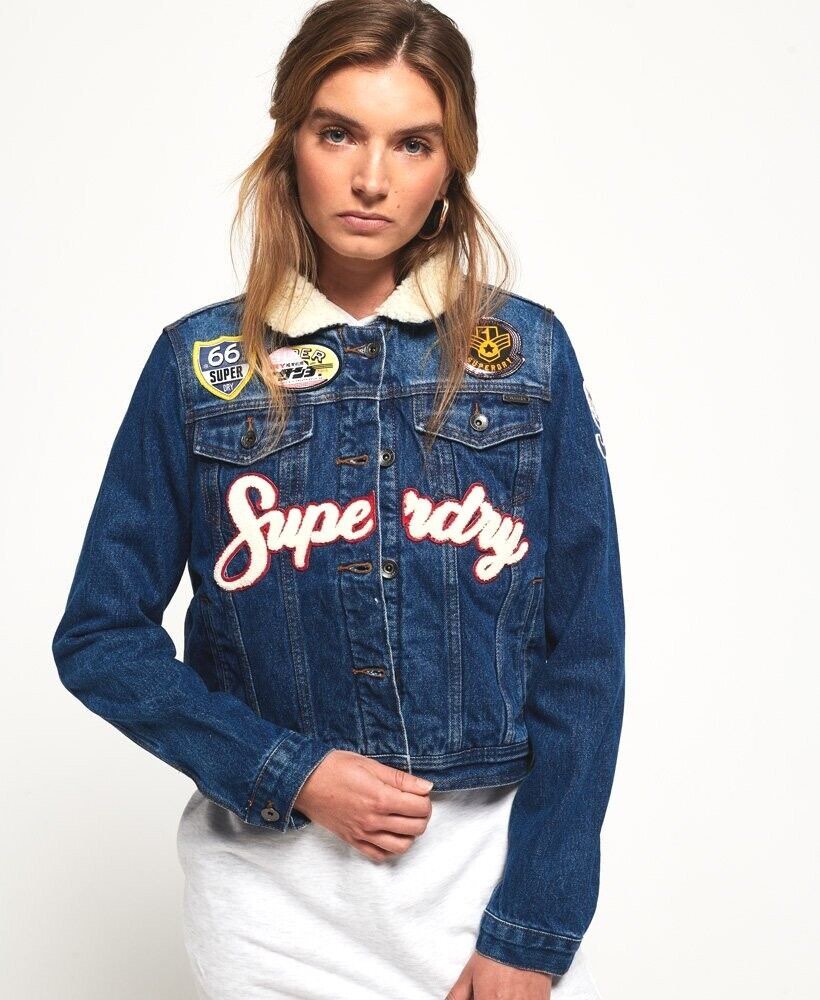 Jeans jacket superdry clearance
