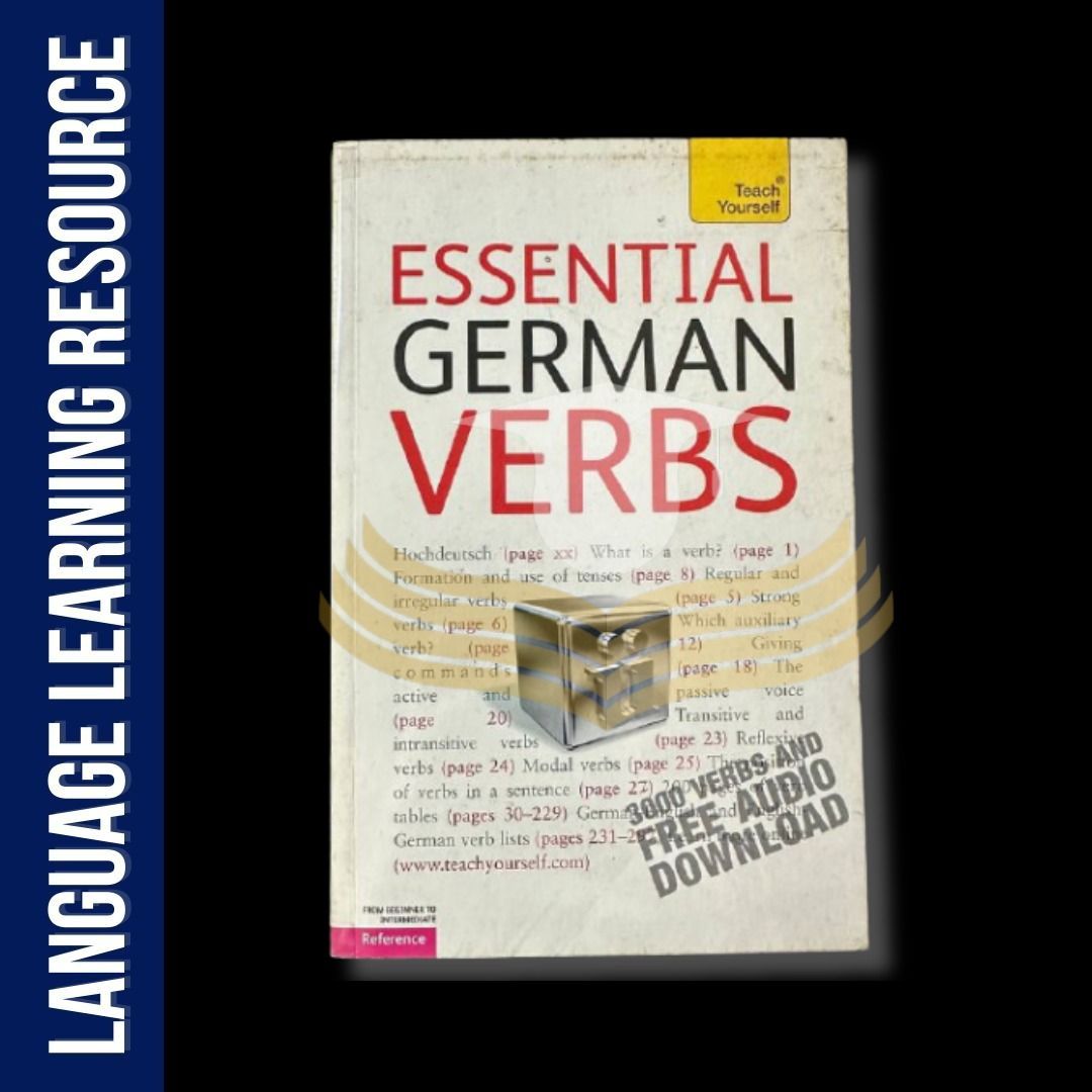 Teach Yourself Essential German Verbs | German Language | German Guide (Category: Textbooks) located in Imus. Submitted by languagelearningresource (Listing ID 1284402554, Image 1). Description: Welcome to my shop! I sell my old textbooks and resources for learning languages here. :) 🌸 Item: Teach Yourself Essential German Verbs Number of pages: 297 Perfect for those who are in German Class, not suggested for travels Store rules: 🎓 Feel free to