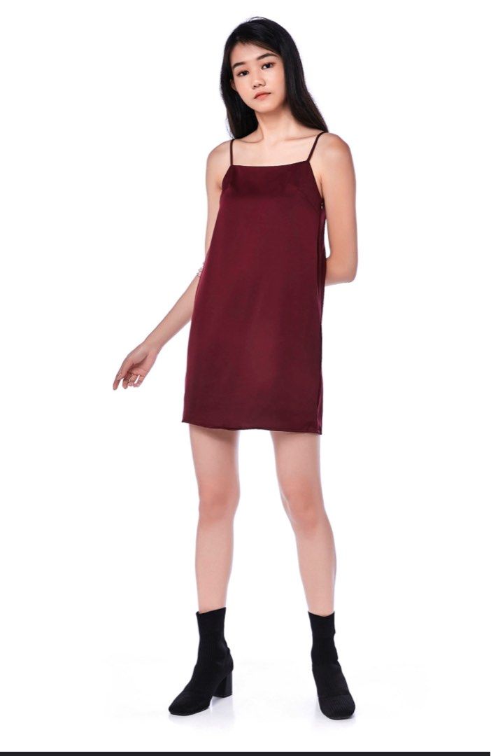The Editor s Market Red Cami Mini Dress