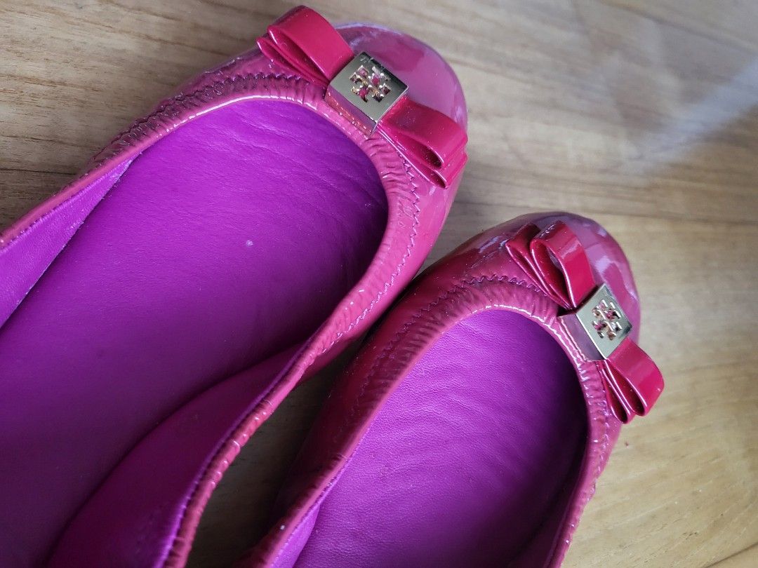Purple tory clearance burch flats
