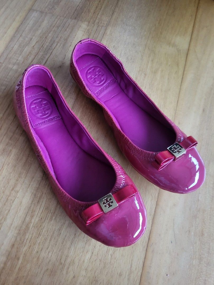 Purple tory new arrivals burch flats