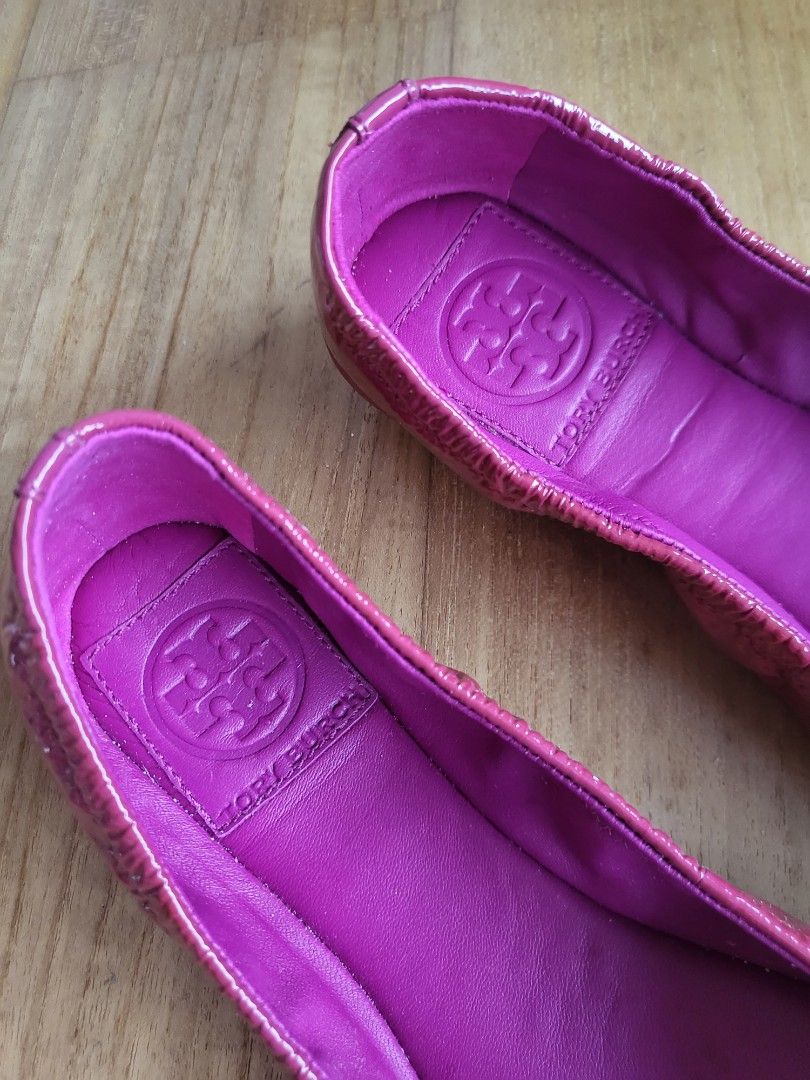 Purple tory clearance burch flats