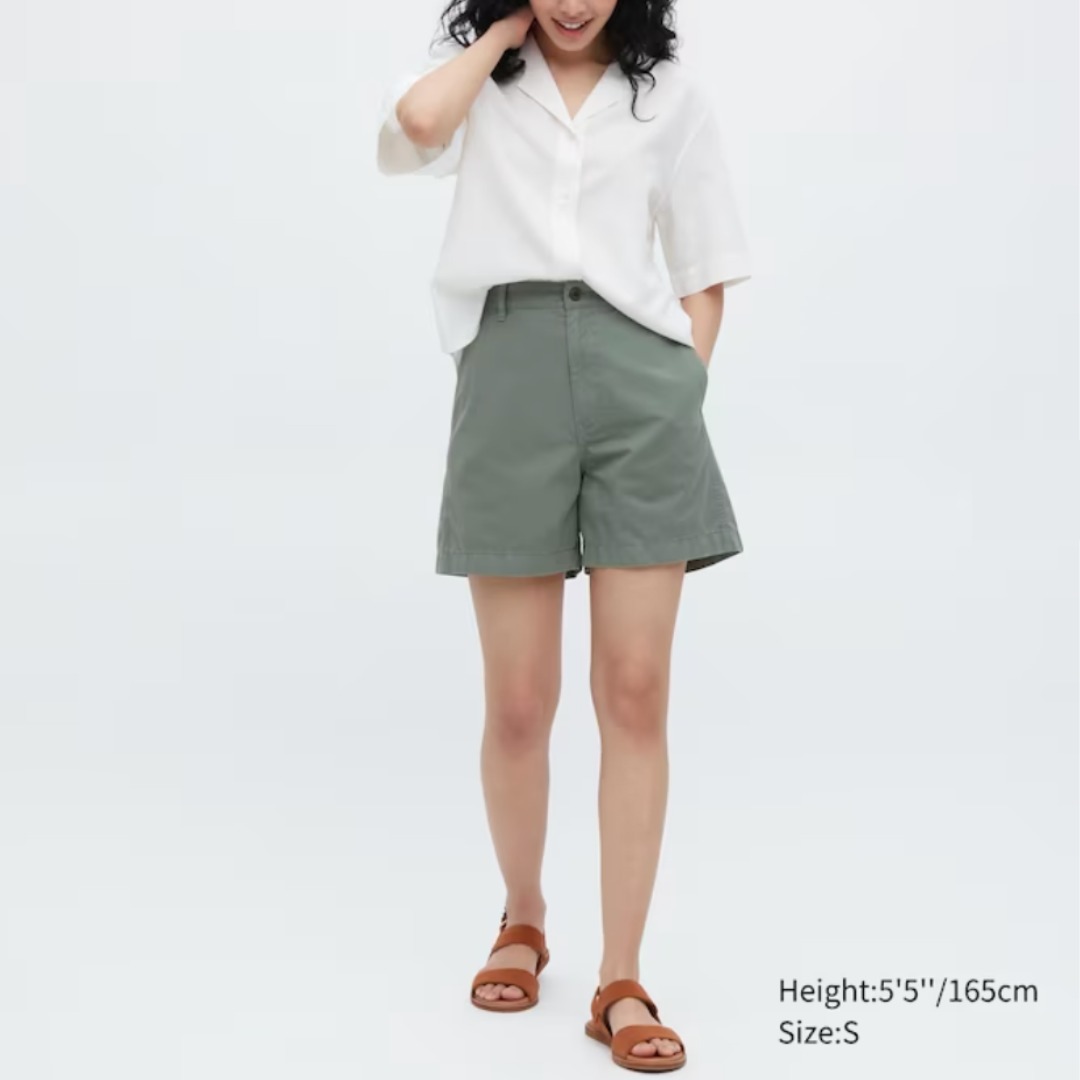 Uniqlo chino shorts womens 2025