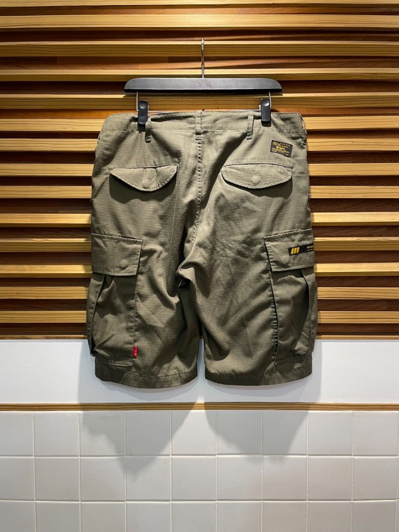 芸能人 愛用の通販 17SS WTAPS 近新品 UNIQUE｜二手美品 CARGO (售出) 黑標 軍綠口袋短褲 RIPSTOP COPO. SHORTS パンツ