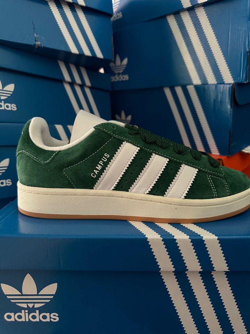 adidas gazelle silver green womens Adidas Campus 00s Dark Green