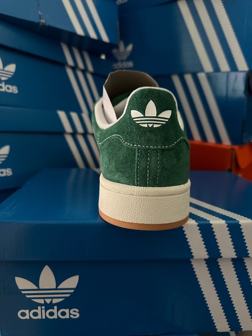 adidas gazelle silver green womens adidas Campus 00s Dark Green Cloud White – YankeeKicks Online main image 1
