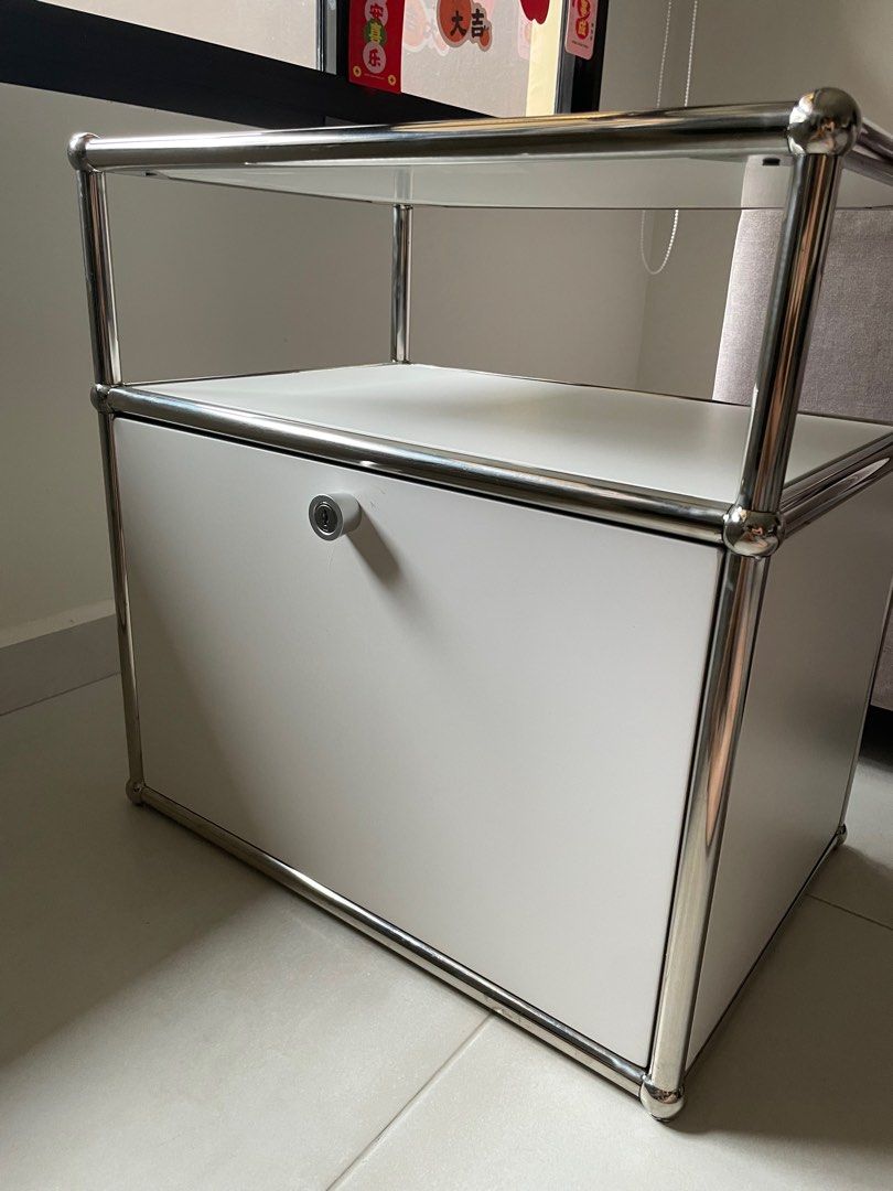 Usm Modular Side Table USM Modular Side Table Cabinet Dupe, Furniture & Home Living, Furniture ...
