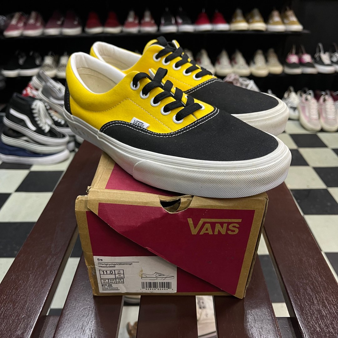 Vans era outlet black yellow