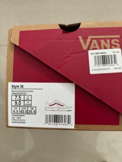 Cheap discount red vans