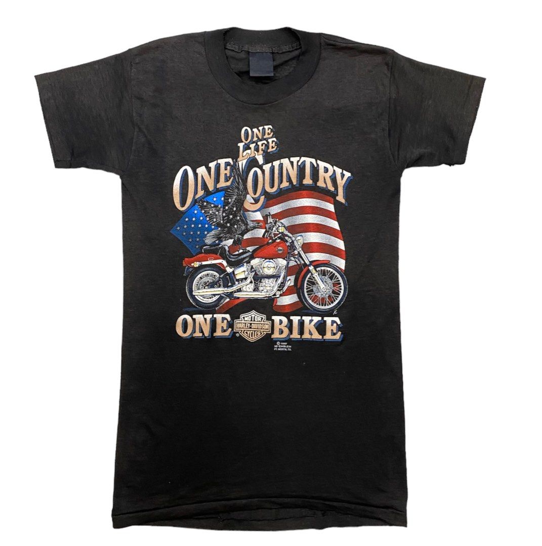 Vintage 1990 Just Brass Rebel Rider T-shirt 3D Emblem Harley