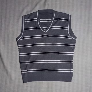 V-Neck Striped Sweater Vest