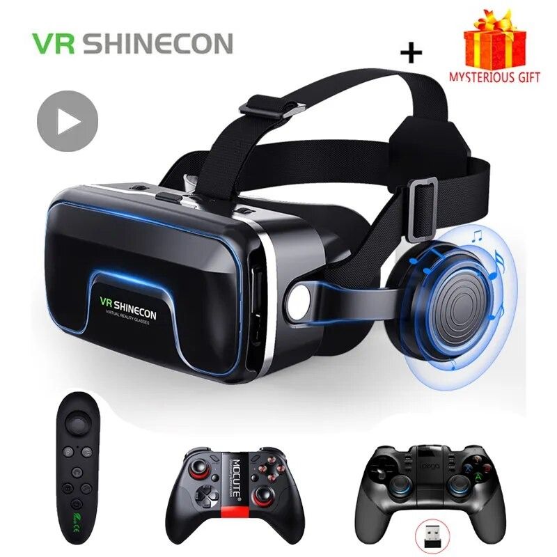 VR Shinecon 10.0 Helmet 3D Glasses Virtual Reality Casque For Smartphone Smart Phone Goggles Headset Viar Video Game Binoculars Carousell
