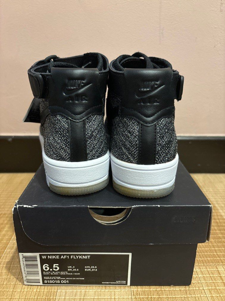 Af1 top flyknit black