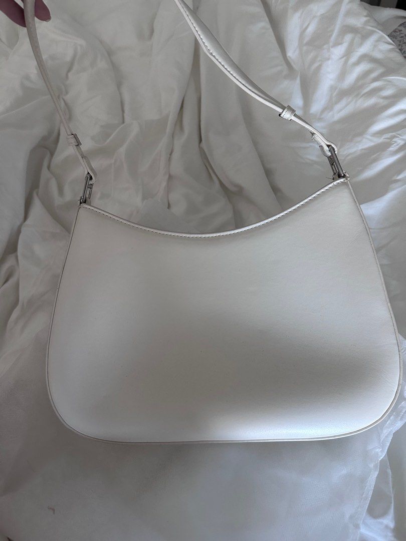 White baguette sale bag