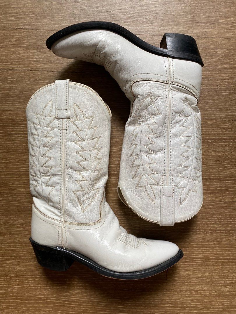 White cowboy boots