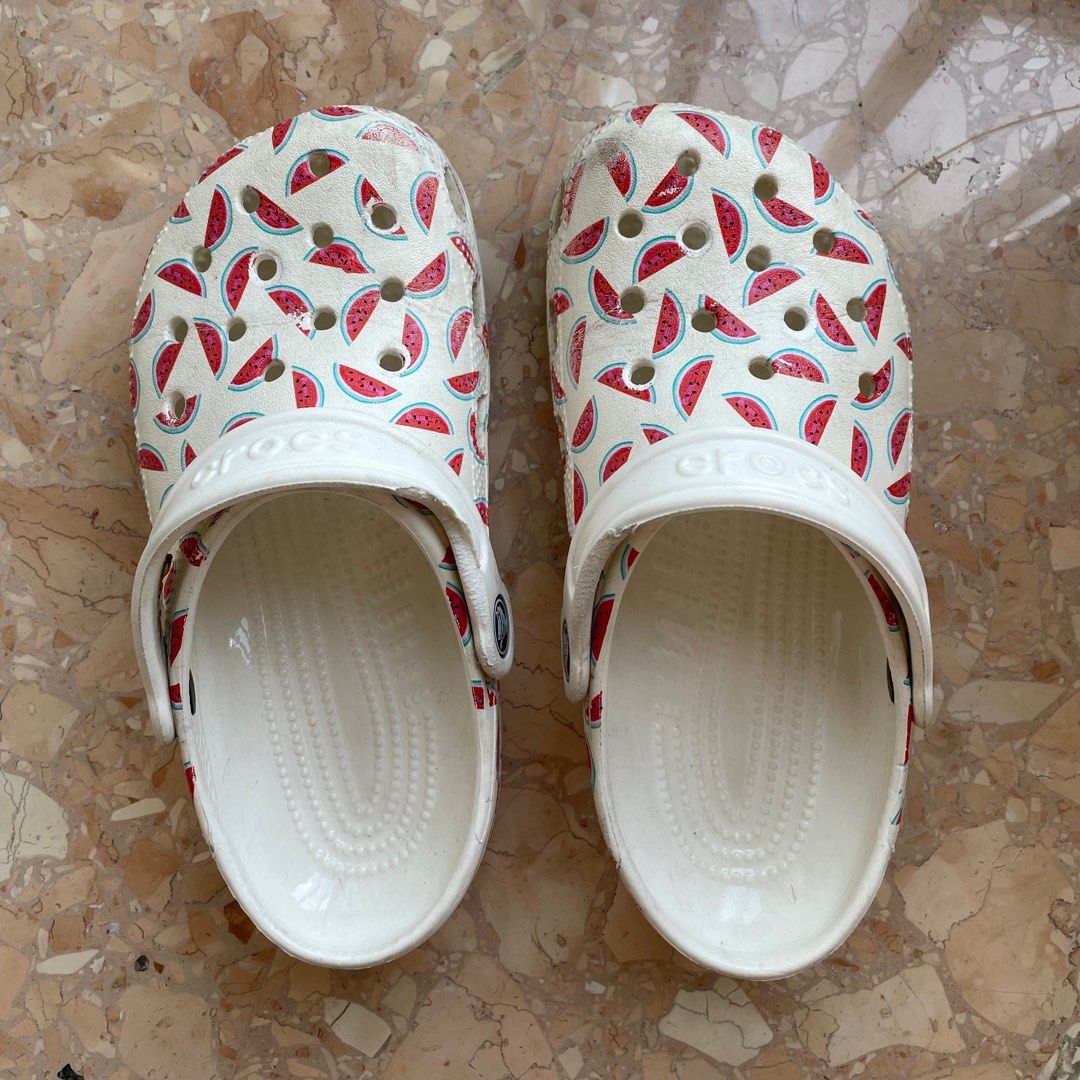 White watermelon crocs on sale