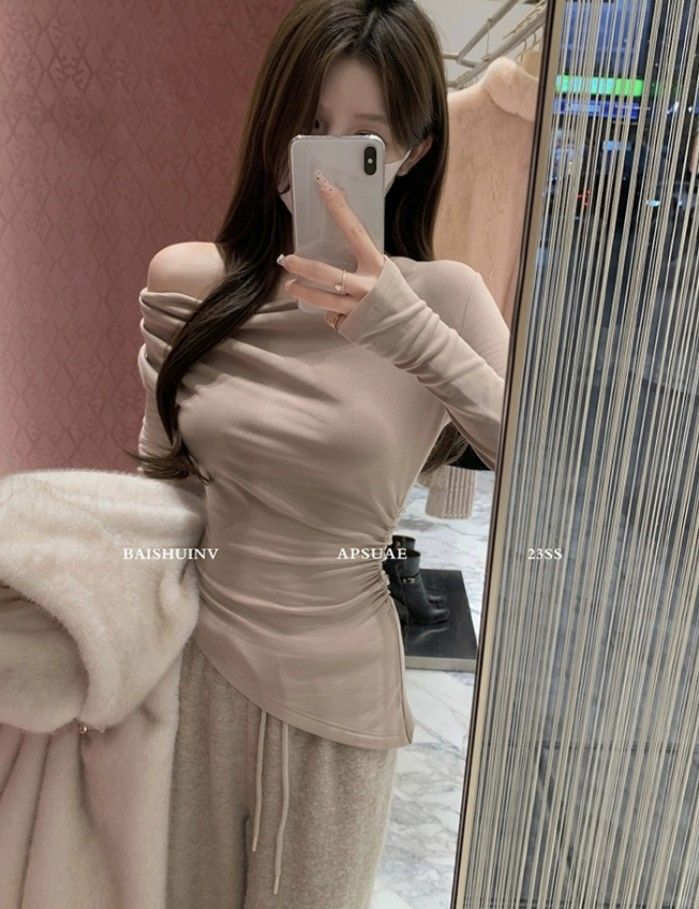 Winter off shoulder top store