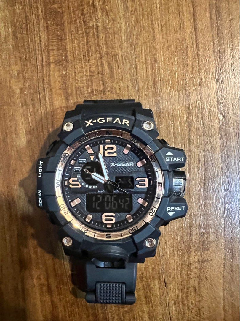 X gear men watch Black Rose Gold