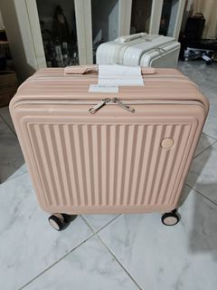 ❌SOLD - 18 inches pink cabin size luggage/pilot trolley bag