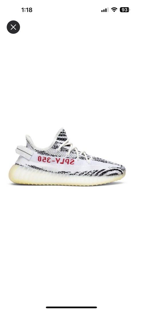 Yeezy zebra 11 top