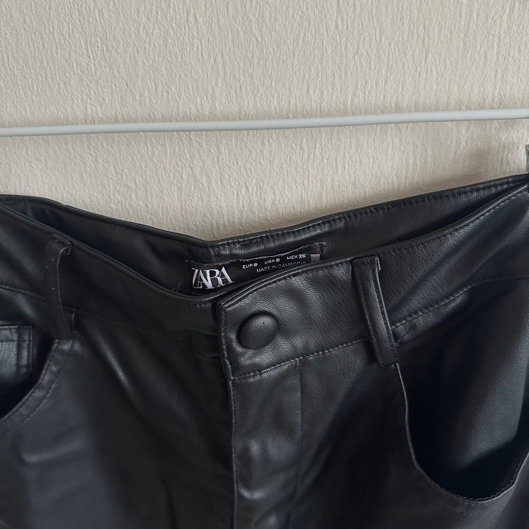 Zara Leather Pant New, Women's Fashion, Bottoms, Jeans & Leggings on  Carousell