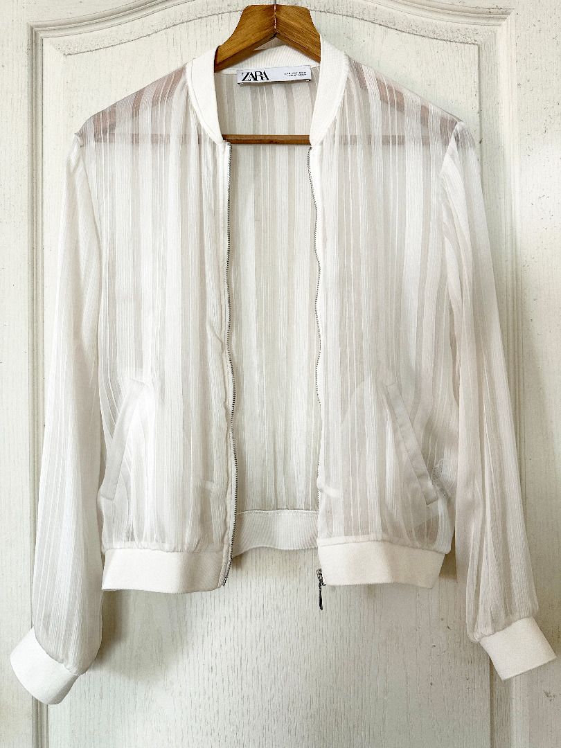 ZARA Transparent See Through Jacket Original Women s Fashion Coats Jackets and Outerwear on Carousell