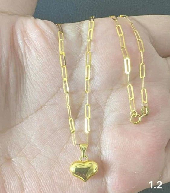100 genuine 18k saudi gold necklace Women s Fashion Jewelry