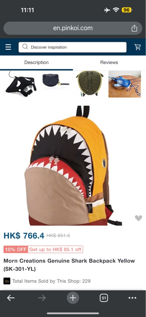 Morn shark backpack cheap