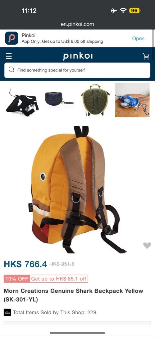 100 Morn Shark Backpack L size Good for Women or Kids Carousell