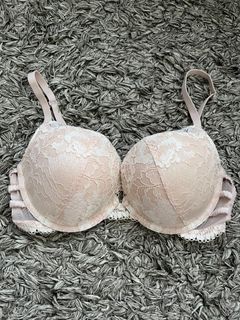 PINK Victorias Secret Lot 2 Bra Logo T-Shirt Lightly Lined & Mint Push up  32D